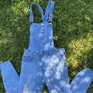 GUESS Skinny Overalls